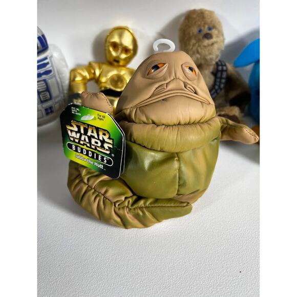 Vintage 1997 Star Wars Buddies Beanie Plush Lot of 7 Kenner Figures - R2-D2 - Picture 9 of 9